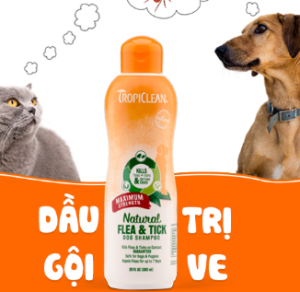 sữa tắm trị ve chó tốt nhất